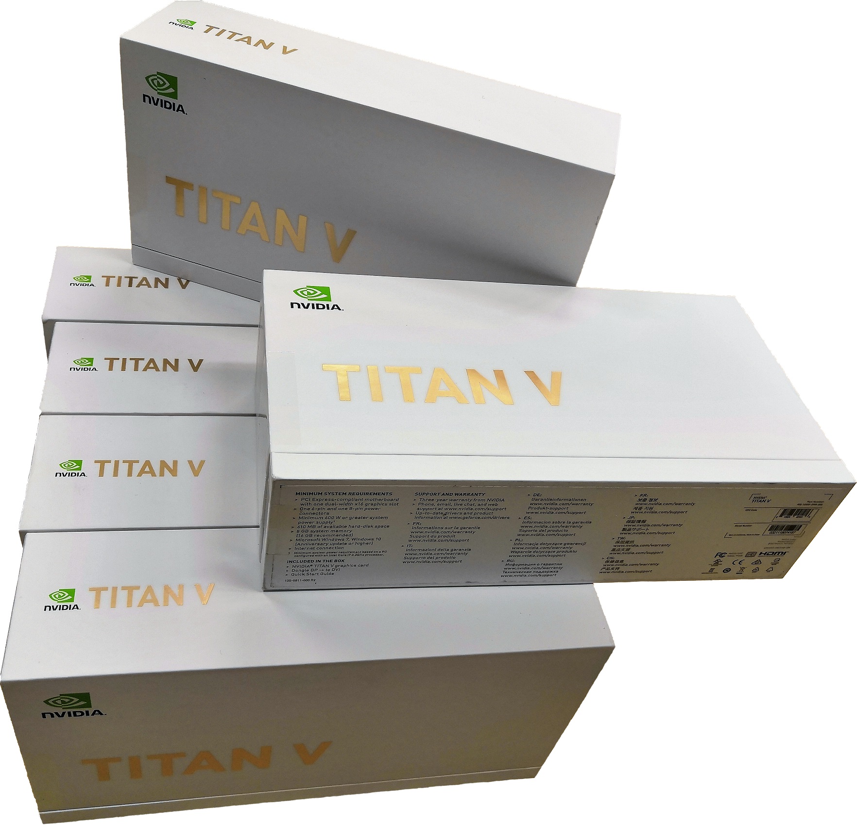 Multiples Titan V Graphic Cards 