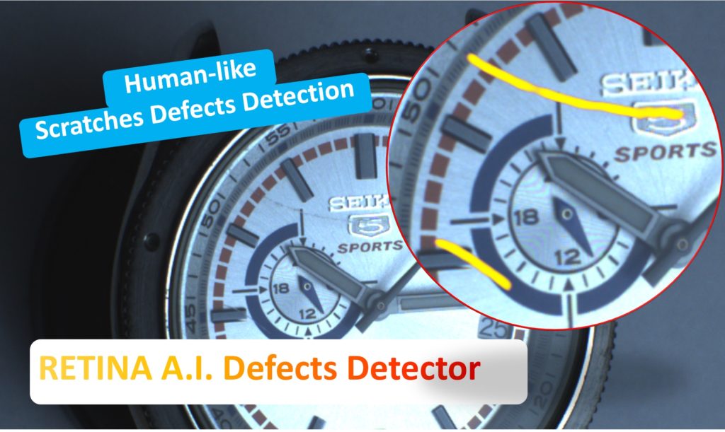 How to detect scratches on glass and shiny watch parts