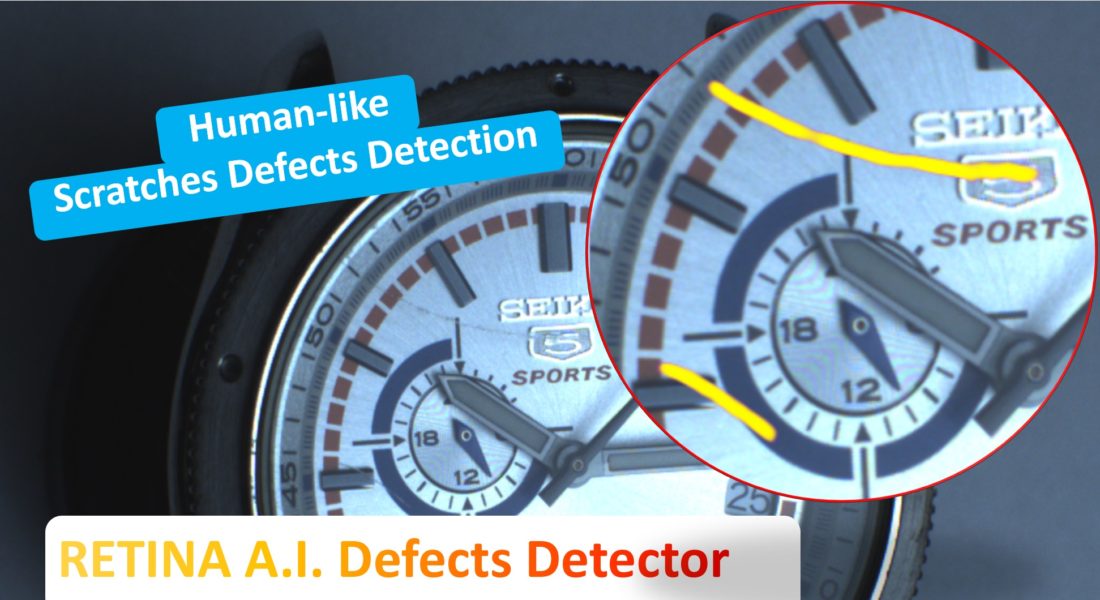 How to detect scratches on glass and shiny watch parts