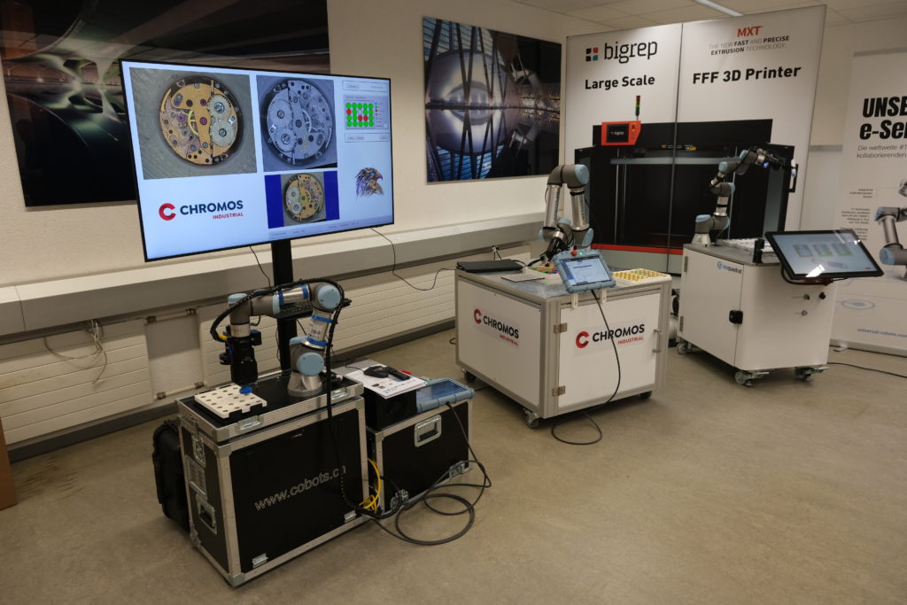 Vision-guided cobot pick and place